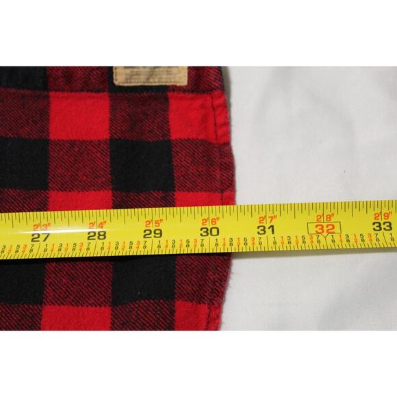 Jachs Men's 2XL Red/Black Buffalo Check LS Button-up Flannel Shirt Outdoors Work - Picture 11 of 11